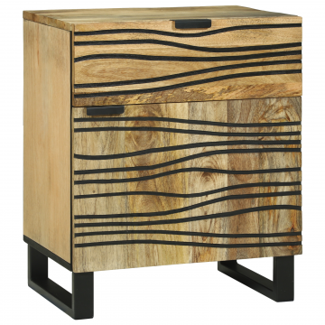 Gossi cabinet de noapte 50x33x60 cm lemn masiv de mango Gossi cabinet de noapte 50x33x60 cm lemn masiv de mango