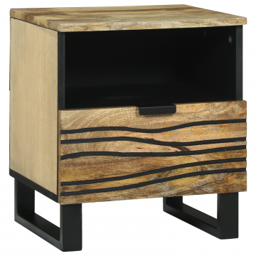 Gossi cabinet noptiera 40x33x46 cm lemn solid de mango Gossi cabinet noptiera 40x33x46 cm lemn solid de mango