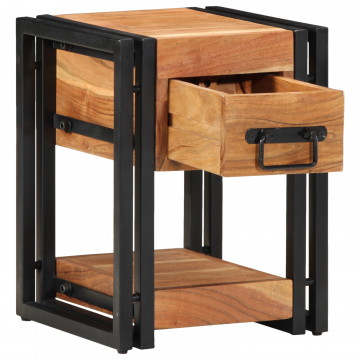 Gossi noptiera 30x30x40 cm lemn solid de acacia Gossi noptiera 30x30x40 cm lemn solid de acacia