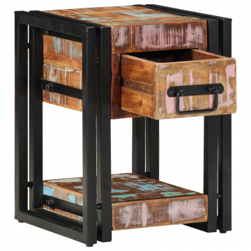Gossi noptiera 40x40x40 cm din lemn masiv recuperat Gossi noptiera 40x40x40 cm din lemn masiv recuperat