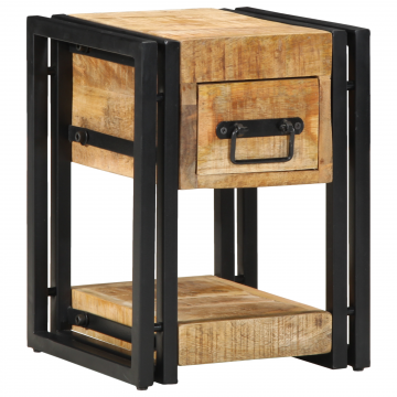 Gossi noptiera 40x40x40 cm lemn solid de mango Gossi noptiera 40x40x40 cm lemn solid de mango
