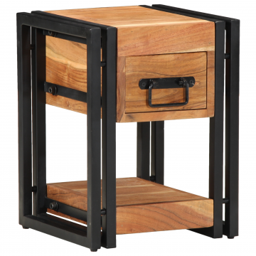 Gossi noptiere 2 buc 30x30x40 cm lemn masiv de acacia Gossi noptiere 2 buc 30x30x40 cm lemn masiv de acacia