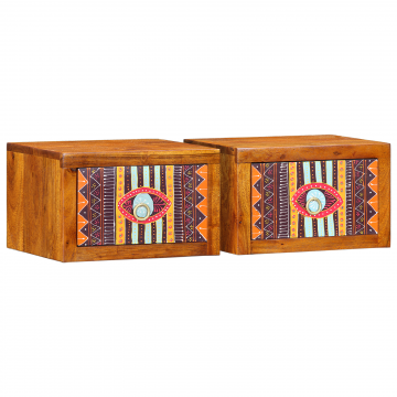 Gossi noptiere 2 buc 35x30x22 cm lemn solid de acacia Gossi noptiere 2 buc 35x30x22 cm lemn solid de acacia