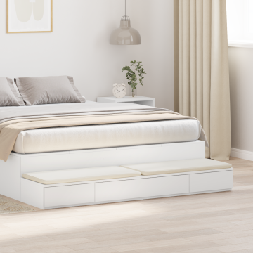 Gossi sertare pentru pat alb 140x36,5x16,5 cm lemn simulat Gossi sertare pentru pat alb 140x36,5x16,5 cm lemn simulat