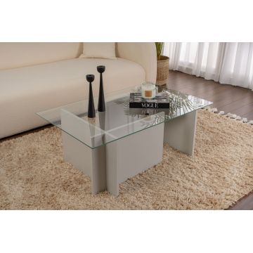 Masuta de cafea, Nordure, Vetrino, Gri Masuta de cafea, Nordure, Vetrino, Gri