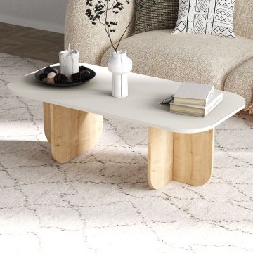 Masuta de cafea, Odessa, Becaj, 120x41.4x60 cm, Gresie / Stejar Safir Masuta de cafea, Odessa, Becaj, 120x41.4x60 cm, Gresie / Stejar Safir