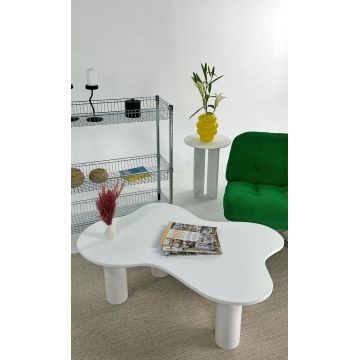 Masuta de cafea, Rotexa, Bloom, 110x40x70 cm, Alb Masuta de cafea, Rotexa, Bloom, 110x40x70 cm, Alb