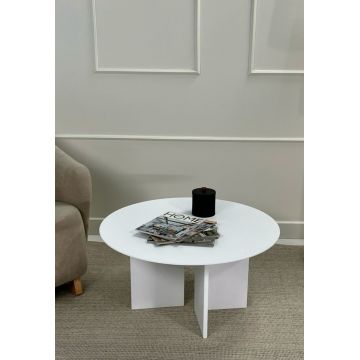 Masuta de cafea, Rotexa, Leo 42, 80x42x80 cm, Alb Masuta de cafea, Rotexa, Leo 42, 80x42x80 cm, Alb