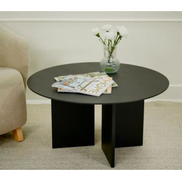 Masuta de cafea, Rotexa, Leo 42, 80x42x80 cm, Negru Masuta de cafea, Rotexa, Leo 42, 80x42x80 cm, Negru