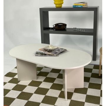 Masuta de cafea, Rotexa, Leo Large, 110x42x60 cm, Crem Masuta de cafea, Rotexa, Leo Large, 110x42x60 cm, Crem
