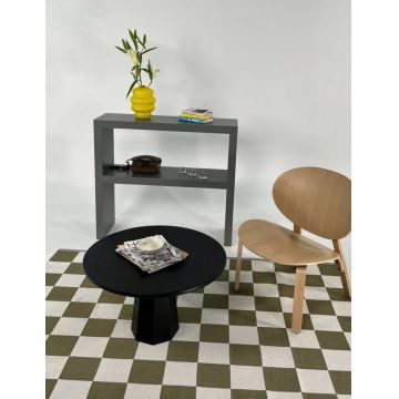 Masuta de cafea, Rotexa, Lilyum 42, 69x42x69 cm, Negru Masuta de cafea, Rotexa, Lilyum 42, 69x42x69 cm, Negru