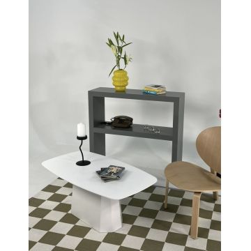 Masuta de cafea, Rotexa, Lilyum Large, 100x42x54 cm, Alb Masuta de cafea, Rotexa, Lilyum Large, 100x42x54 cm, Alb