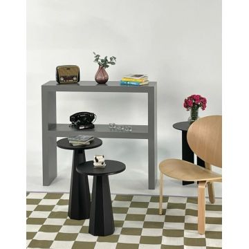 Set masuta de cafea, Rotexa, Lilyum (57 + 47), Negru Set masuta de cafea, Rotexa, Lilyum (57 + 47), Negru