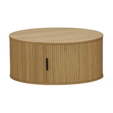 Masuta de cafea Scandi MDF culoare lemn natural D80x35.5cm