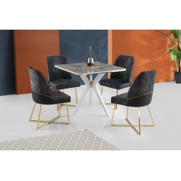 Masă Kare Ares Dining Table, 87x75x87 cm