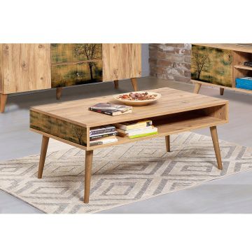 Masuta de cafea Viva - Coffee Table 7, Stejar, 45x60x110 cm