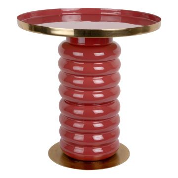 Măsuță auxiliară rotundă din metal ø 41 cm Ruby – Leitmotiv