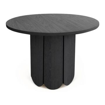 Masă de dining rotundă cu aspect de lemn de stejar ø 98 cm Soft – Woodman