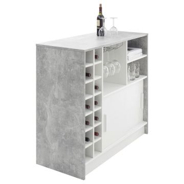 MASĂ DE BAR din metal, material pe bază de lemn 110/48/100 cm