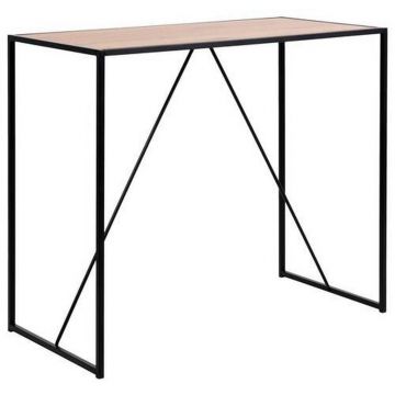 MASĂ DE BAR din metal, material pe bază de lemn 120/60/105 cm