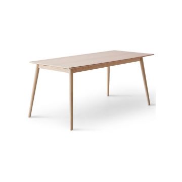 Masă de dining extensibilă cu blat cu aspect de lemn de stejar cu blat suplimentar 90x165 cm Meza – Hammel Furniture