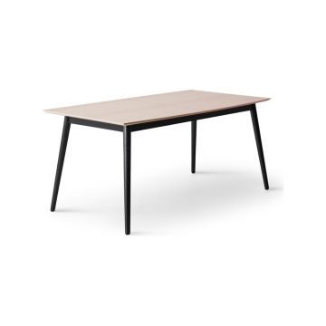 Masă de dining extensibilă cu blat cu aspect de lemn de stejar cu blat suplimentar 90x165 cm Meza – Hammel Furniture