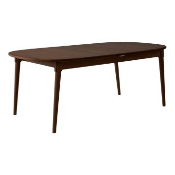 Masă de dining extensibilă din lemn de stejar cu blat suplimentar 106x184 cm Miro – Hammel Furniture