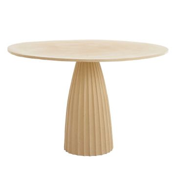 Masă de dining rotundă din metal ø 120 cm Veglia – Light & Living