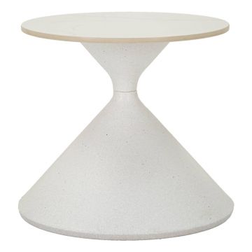 Măsuță auxiliară rotundă cu blat ceramic ø 45 cm Fush – Mauro Ferretti