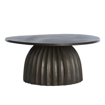 Măsuță auxiliară rotundă din metal ø 70 cm Veglia – Light & Living