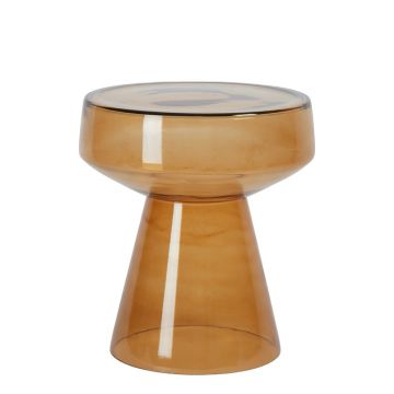 Măsuță auxiliară rotundă din sticlă ø 37 cm Dakwa – Light & Living