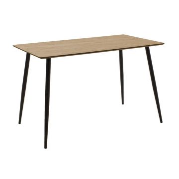 Masa Cuba MDF culoare sonoma - negru 120x80x76cm