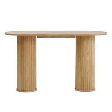 Masă consolă în culoare naturală 40x130 cm Nola – Unique Furniture Masă consolă în culoare naturală 40x130 cm Nola – Unique Furniture