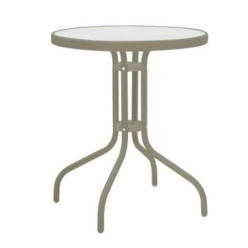 Masa de Gradina Model Watson, Champagne, D60x70 cm Masa de Gradina Model Watson, Champagne, D60x70 cm