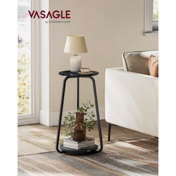 Masuta laterala Vasagle Negru 30x30x55 cm Masuta laterala Vasagle Negru 30x30x55 cm