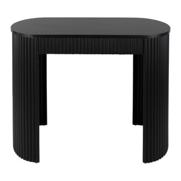 Masă consolă neagră din metal 40x100 cm Estriado – Leitmotiv Masă consolă neagră din metal 40x100 cm Estriado – Leitmotiv