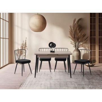 Masa extensibila, Nmobb, Ay, 120x75x70 cm, PAL, Mocha Masa extensibila, Nmobb, Ay, 120x75x70 cm, PAL, Mocha