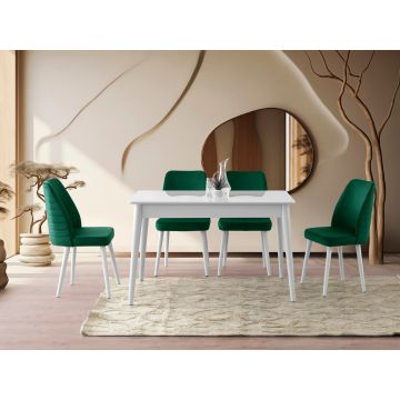 Masa extensibila, Nmobb, Lotus, MDF , Alb Masa extensibila, Nmobb, Lotus, MDF , Alb