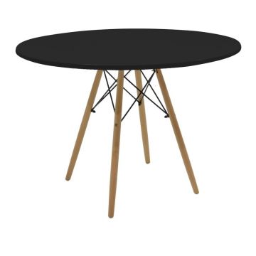 Masa Julita Negru 120x120x73 cm Masa Julita Negru 120x120x73 cm