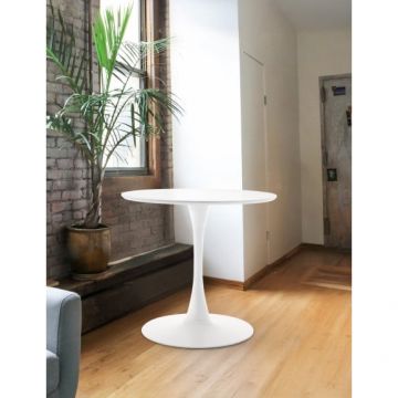 Masa Rotunda Mango, Alb, 90 Cm Masa Rotunda Mango, Alb, 90 Cm