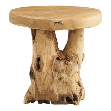 Măsuță auxiliară rotundă din lemn de tec ø 40 cm Palena – House Nordic Măsuță auxiliară rotundă din lemn de tec ø 40 cm Palena – House Nordic