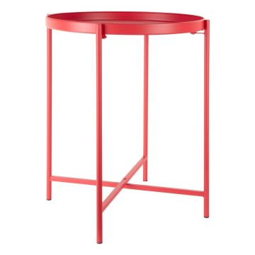 Măsuță auxiliară rotundă din metal ø 40 cm Meseta – Leitmotiv Măsuță auxiliară rotundă din metal ø 40 cm Meseta – Leitmotiv