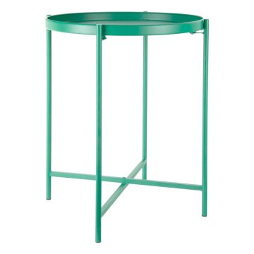 Măsuță auxiliară rotundă din metal ø 40 cm Meseta – Leitmotiv Măsuță auxiliară rotundă din metal ø 40 cm Meseta – Leitmotiv