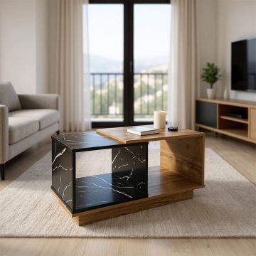 Masuta de cafea Fetix Natural 90x45x45 cm Masuta de cafea Fetix Natural 90x45x45 cm