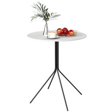 Outsunny Masă de grădină rotundă Ø 60 cm, masă de terasă cadru din oțel, pentru interior și exterior, gri închis | Aosom Romania Outsunny Masă de grădină rotundă Ø 60 cm, masă de terasă cadru din oțel, pentru interior și exterior, gri închis | Aosom Romania