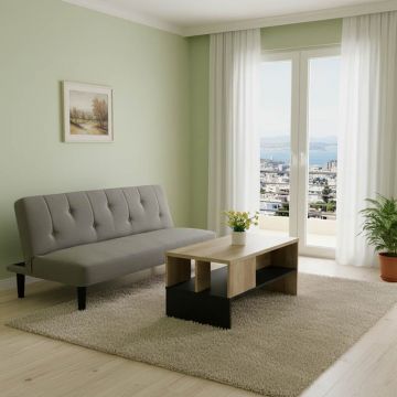 Set mobilier sufragerie 2 buc Ambience Gri inchis 167x77x73 cm Set mobilier sufragerie 2 buc Ambience Gri inchis 167x77x73 cm